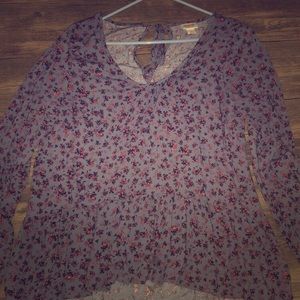 Floral bohemian shirt